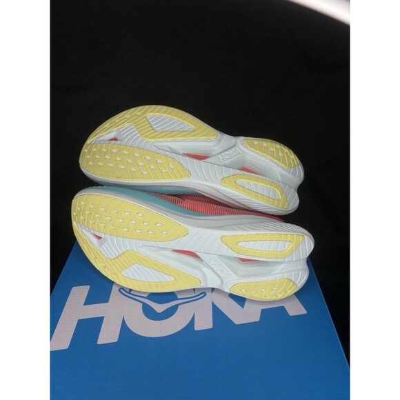 Hoka One One Mach X 2 1155119-GFRT Grapefruit Coral Red Blue Men’s Size 11.5D main image 8